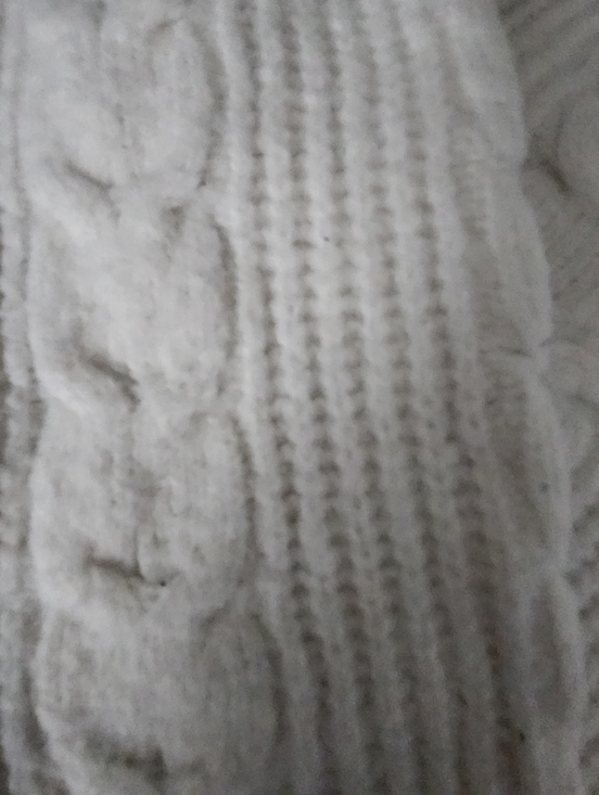 Universal Thread Cream Ribbed Cardigan Sweater, Size Medium - Picture 3 of 4